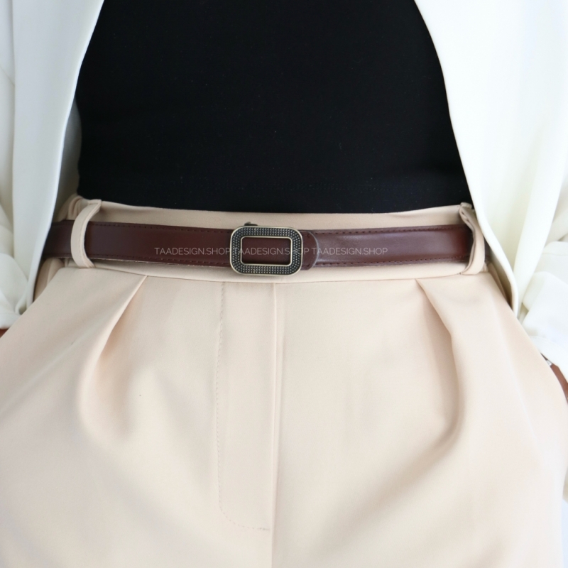 کمربند چرمی مات زنانه مدلbe7012