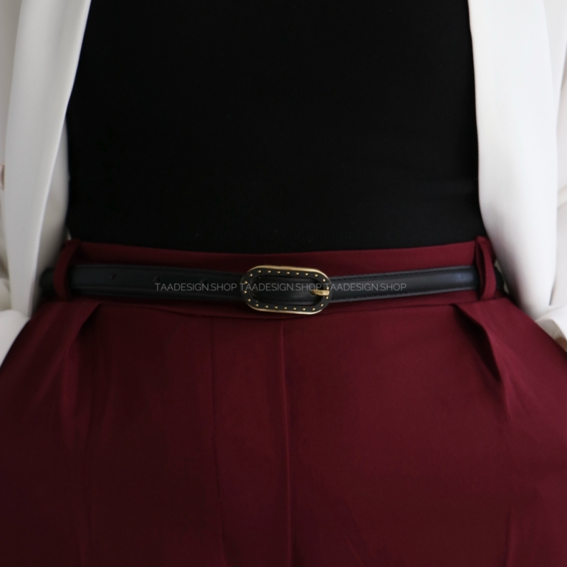 کمربند چرمی مات زنانه مدلbe7018