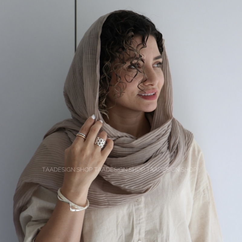 شال پلیسه مدل سنبل