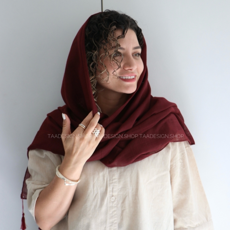 شال لینن مدل شبدر