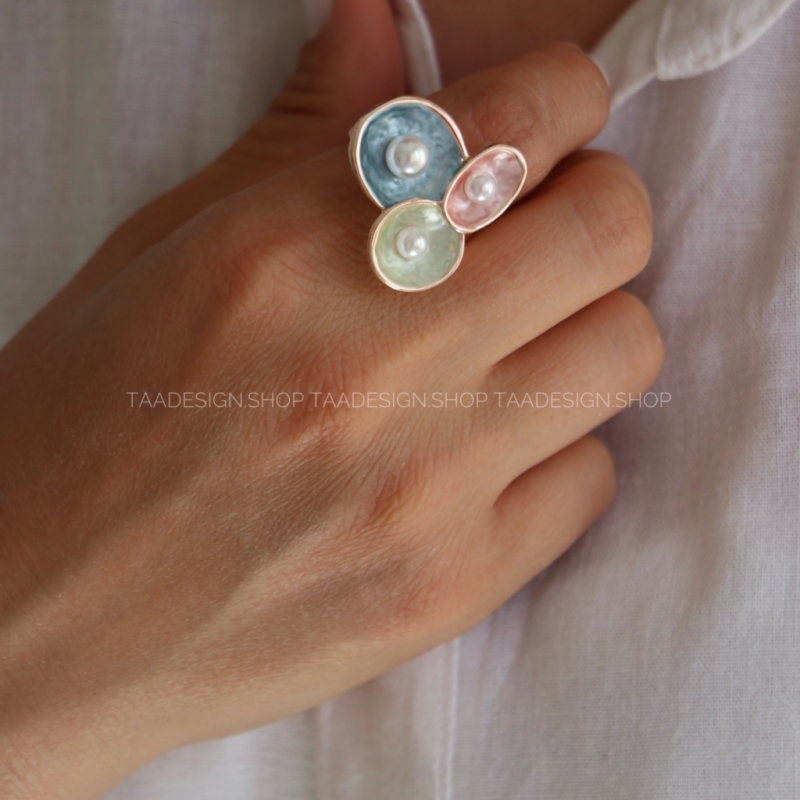 انگشتر زنانه میناکاری مدلRi4012