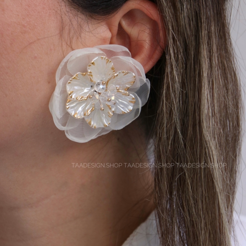 گوشواره طرح گل مدل Ea9010