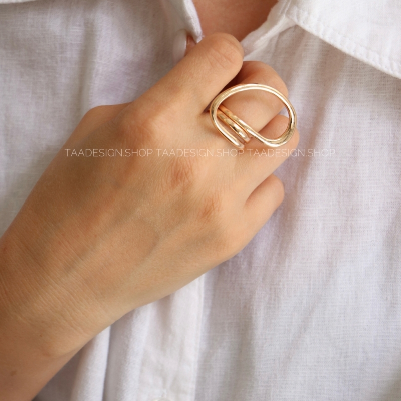 انگشتر زنانه طرح امضا مدلRi4022