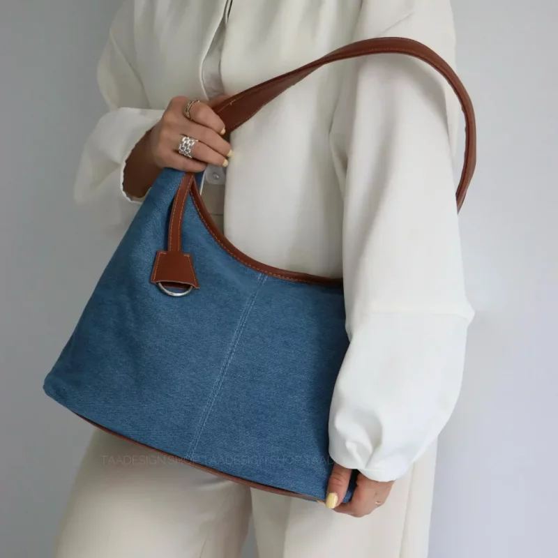 کیف زنانه دوشی بزرگ مدل آنیما جین