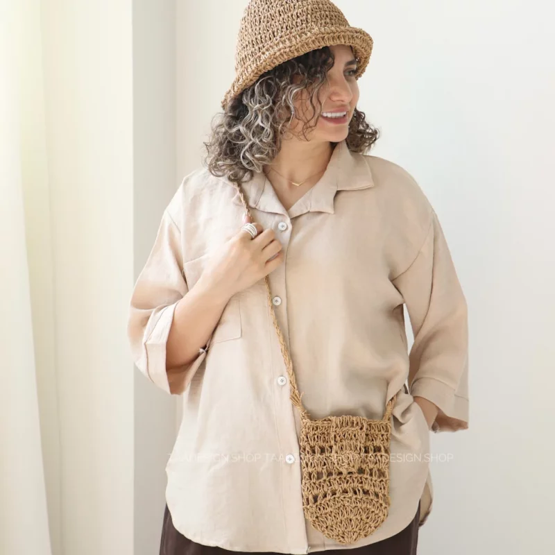 کیف زنانه موبایلی رافیا مدل 3005