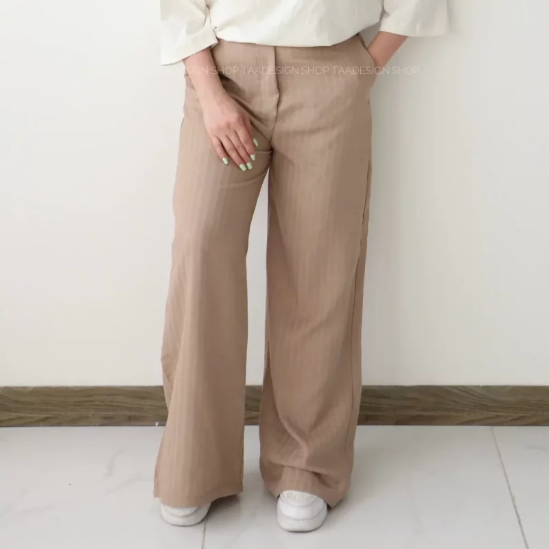 شلوار بگ پارچه ای زنانه مدل ماتو