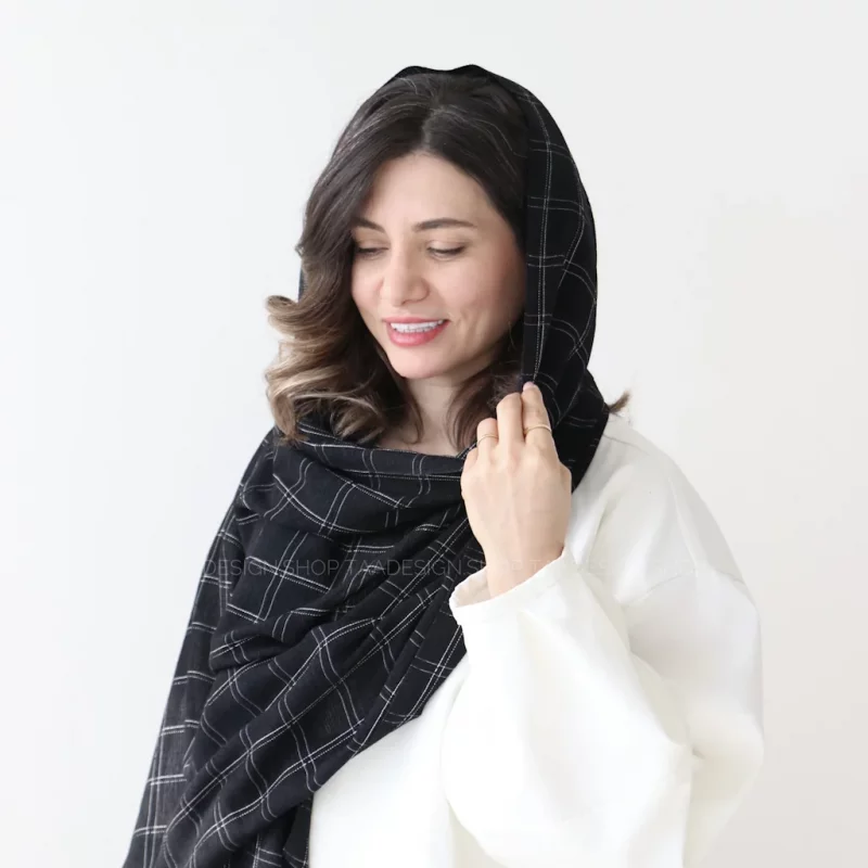 شال مخمل پاییزی مدل بلک رز