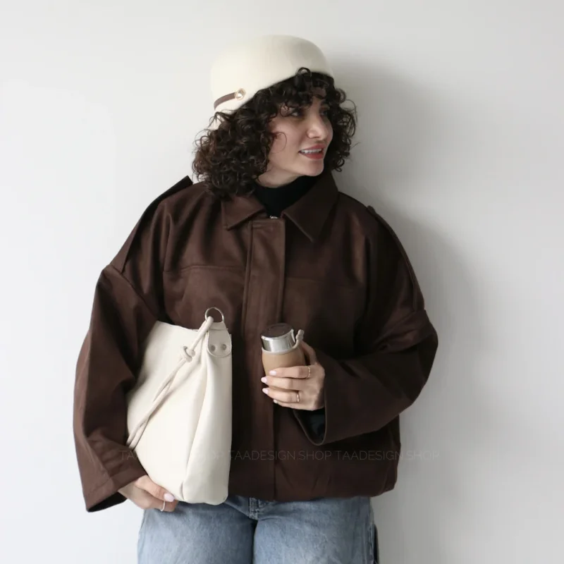 بامبر جکت  زنانه مدل وانیل