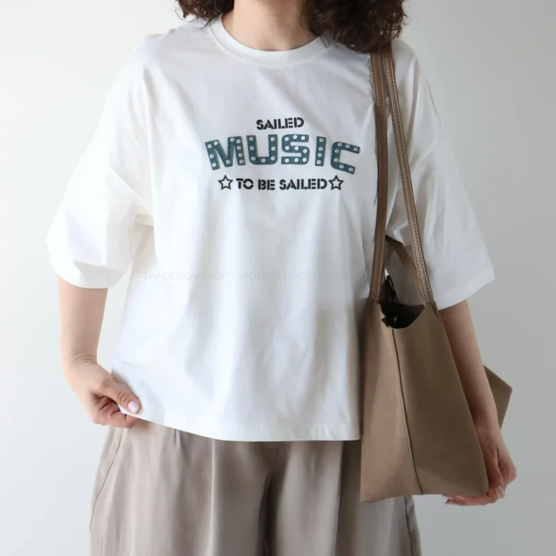 تیشرت باکسی موزیک کد 6032