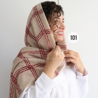 شال پلیسه وارداتی مدل سوسن