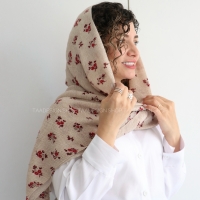 شال پلیسه وارداتی مدل سوسن