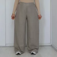 شلوار بگ پارچه ای زنانه مدل کاترین