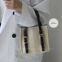 کیف زنانه دوشی_دستی  مدل لارسین کتان