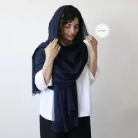 شال  پلیسه لبه دانتل  مدل پاپیتال