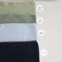 شال  پلیسه لبه دانتل  مدل پاپیتال