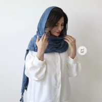شال لینن وارداتی مدل فلورانس