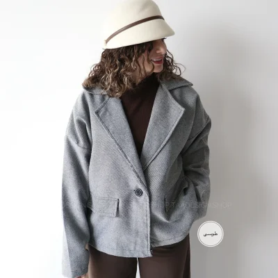 کت پشمی  مدل هات چاکلت