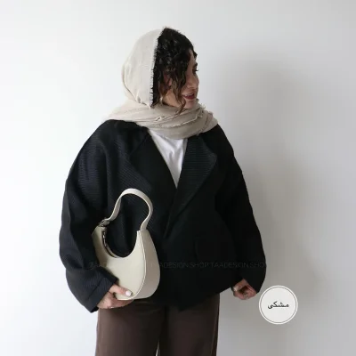 کت پشمی مدل اسپرسو