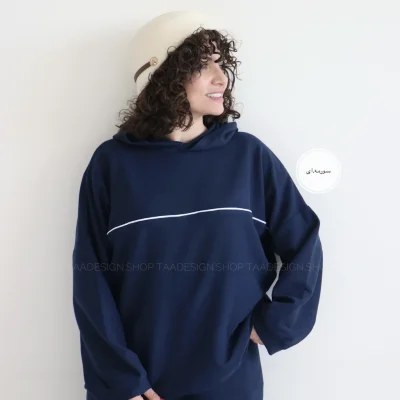 ست زنانه هودی و شلوار مدل ویوان