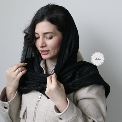 شال حصیری راه راه  مدل بابونه