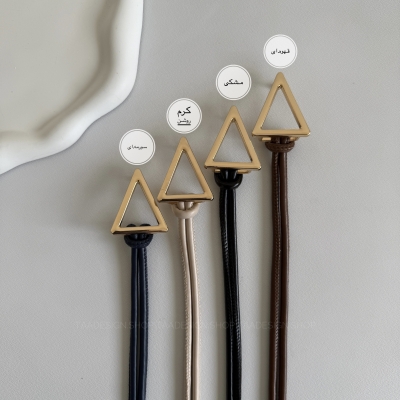 کمربند چرمی مات زنانه مدلbe7041