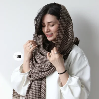 شال نخی مدل یاسمن