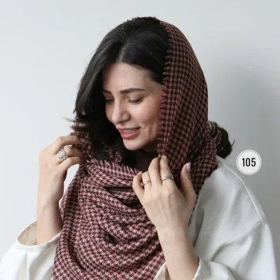 شال نخی مدل یاسمن