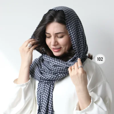 شال نخی مدل یاسمن