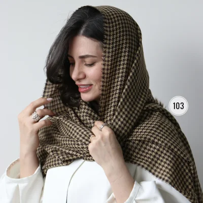 شال نخی مدل یاسمن