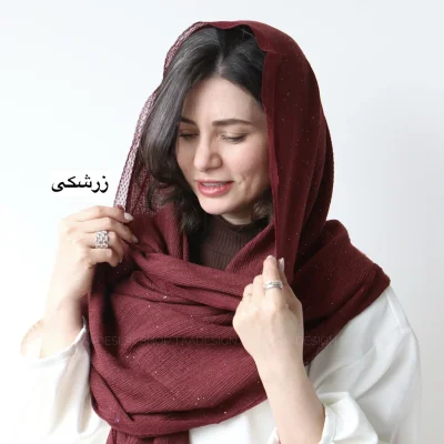 شال لبه دانتل مدل پیچک