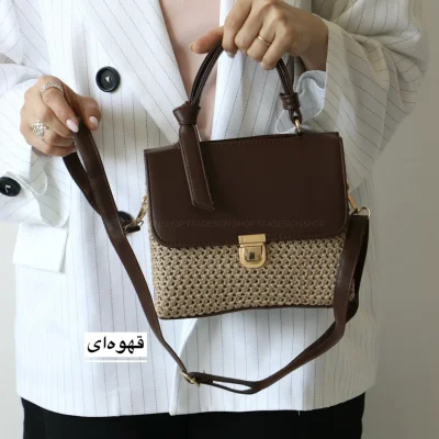 کیف زنانه مجلسی مدل نیران رافیا