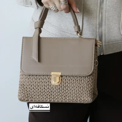 کیف زنانه مجلسی مدل نیران رافیا