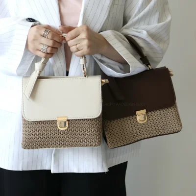 کیف زنانه مجلسی مدل نیران رافیا