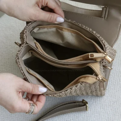 کیف زنانه مجلسی مدل نیران رافیا