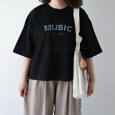 تیشرت باکسی موزیک کد 6032