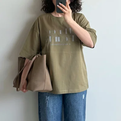 تیشرت باکسی تیری کد 6034