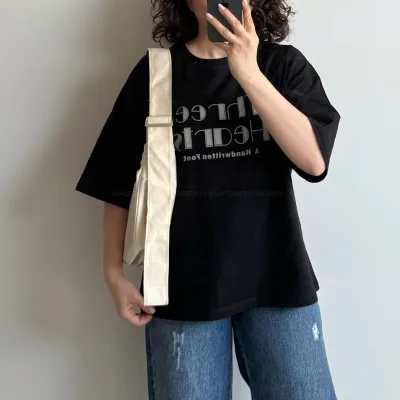 تیشرت باکسی تیری کد 6034