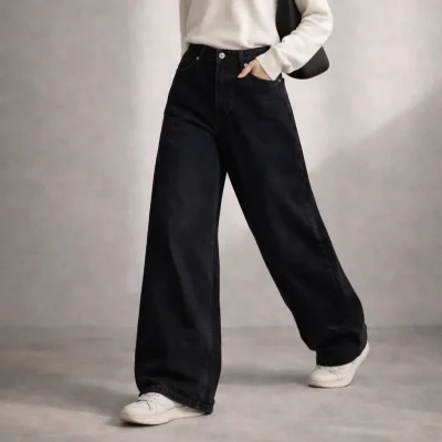 شلوار جین زنانه سوپر بگ 1101