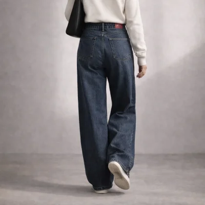 شلوارجین زنانه سوپر بگ1101