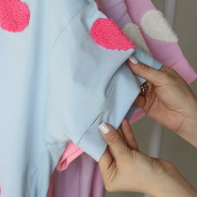 تیشرت زنانه قلبی کد 6043