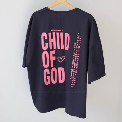 تیشرت باکسی لانگ  child کد 6044
