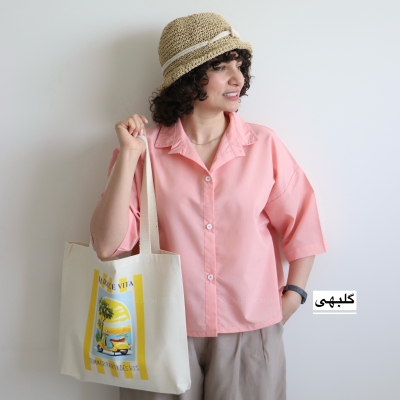 شومیز باکسی زنانه مدل آناناس