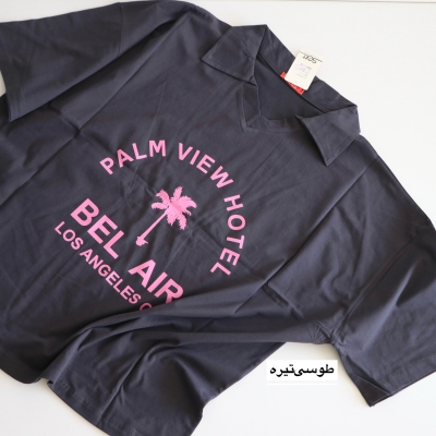 تیشرت یقه‌دار لانگ  Bel Air کد 6087