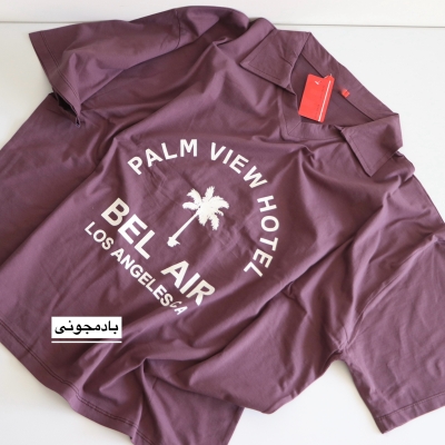 تیشرت یقه‌دار لانگ  Bel Air کد 6087