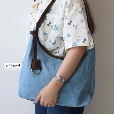 کیف زنانه بزرگ مدل کینگ کتان