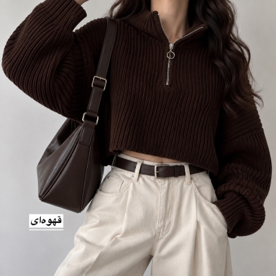 بافت زنانه کراپ مدل 1503