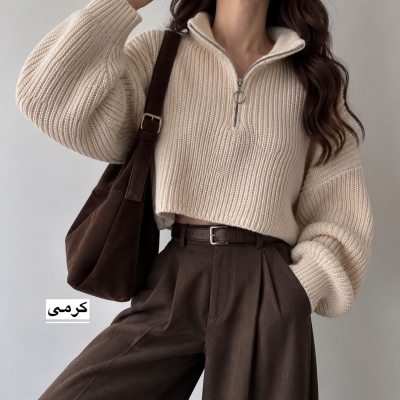 بافت زنانه کراپ مدل 1503