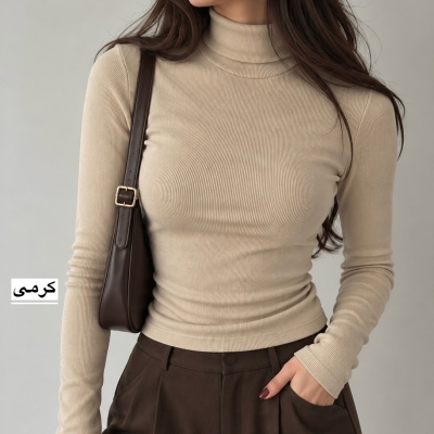 بلوز زنانه یقه‌اسکی 1704
