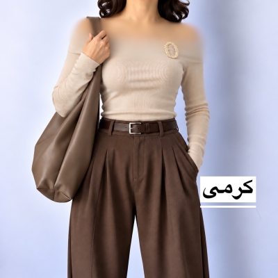 بلوز زنانه یقه‌ دلبری  مدل 1707