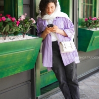مانتو لارا رنگ بنفش